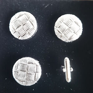 Blanket Pin Number Holder Horse Show Number Set Silver Basketweave